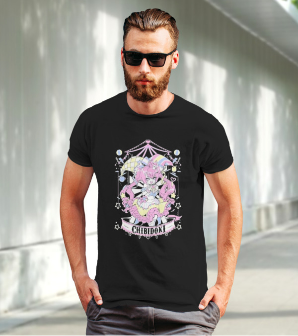 Chibidoki Pastel Circus Jester Kawaii Aesthetic T-Shirt
