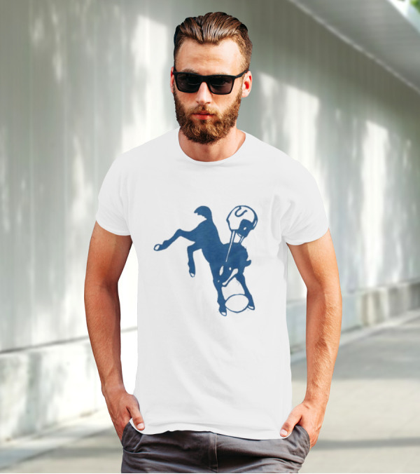 Indianapolis Colts 61 Blue Horse T-Shirt