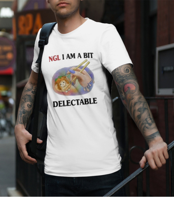 Jmcgg NGL I Am A Bit Delectable Sushi Roll With Cute Character T-Shirt