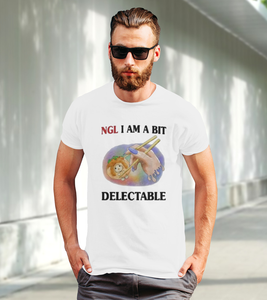 Jmcgg NGL I Am A Bit Delectable Sushi Roll With Cute Character T-Shirt
