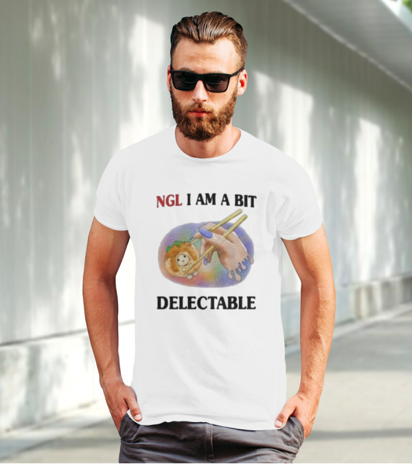 Jmcgg NGL I Am A Bit Delectable Sushi Roll With Cute Character T-Shirt
