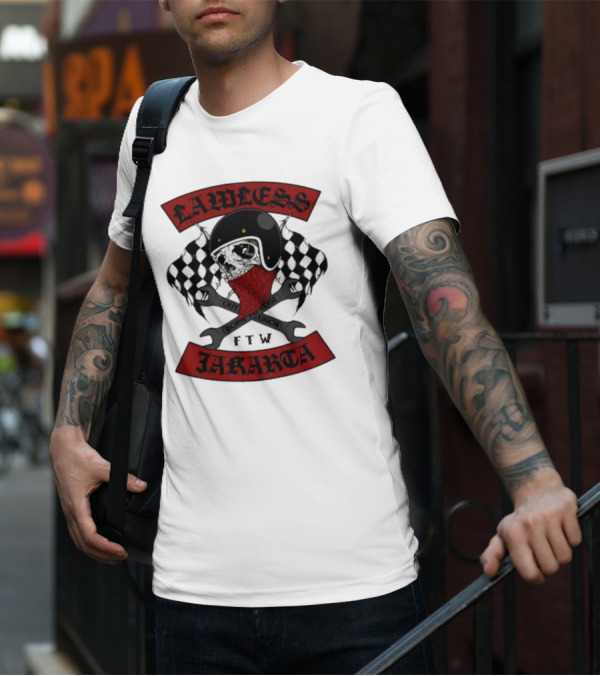 Lawless Jakarta FTW Outlaw Bones Punch Road Skull T-Shirt