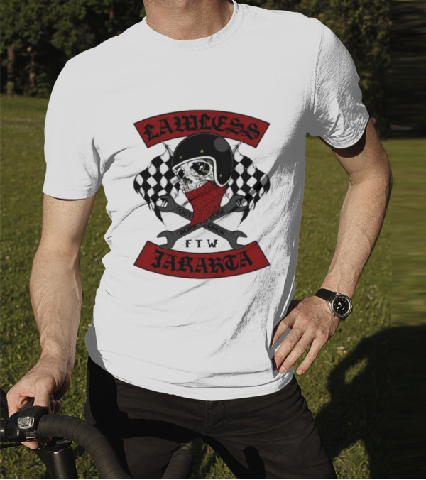 Lawless Jakarta FTW Outlaw Bones Punch Road Skull T-Shirt