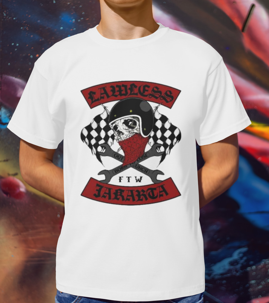 Lawless Jakarta FTW Outlaw Bones Punch Road Skull T-Shirt