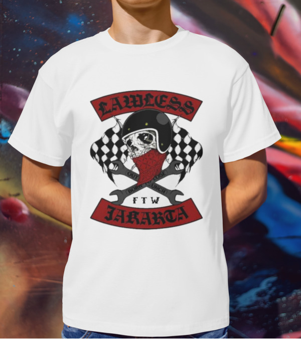 Lawless Jakarta FTW Outlaw Bones Punch Road Skull T-Shirt
