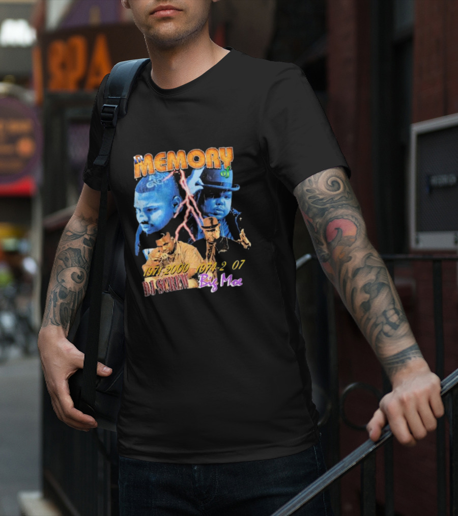Memory 1971 2000 Dj Screw 1974 2007 Big Moe T-Shirt