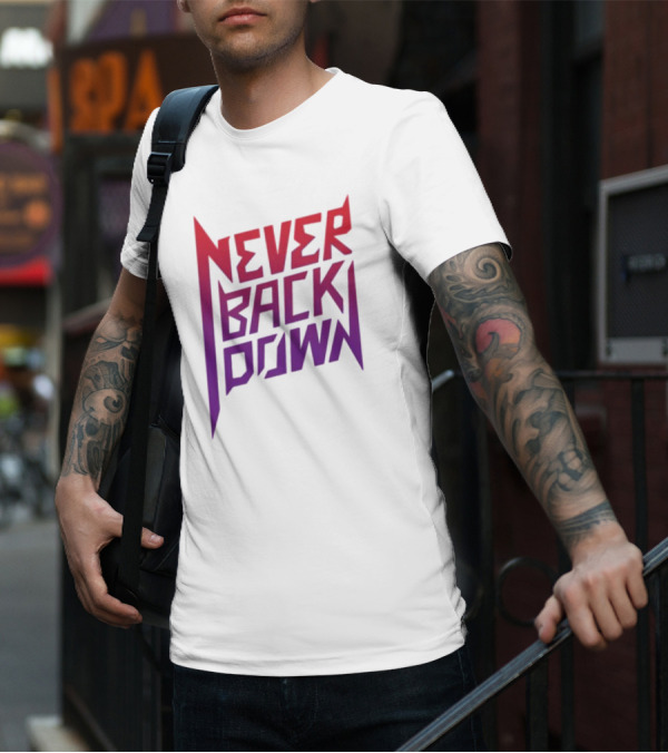Nick Eh 30 Never Back Down Retro Gradient T-Shirt