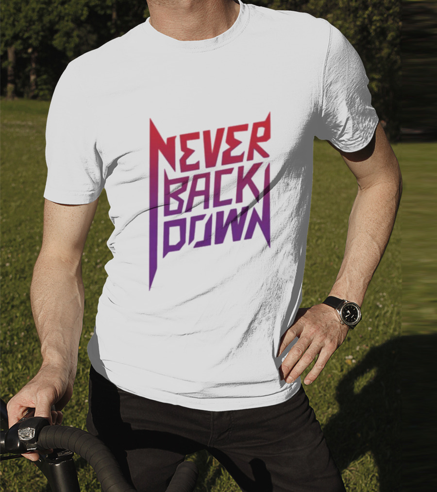 Nick Eh 30 Never Back Down Retro Gradient T-Shirt
