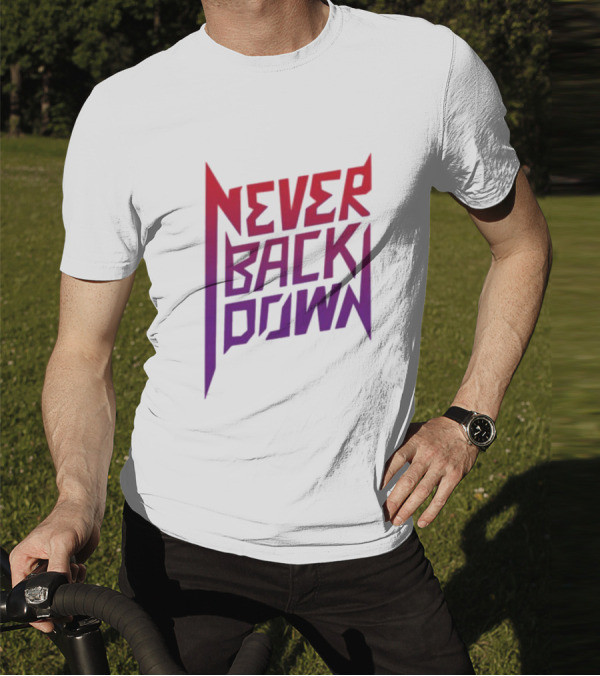 Nick Eh 30 Never Back Down Retro Gradient T-Shirt