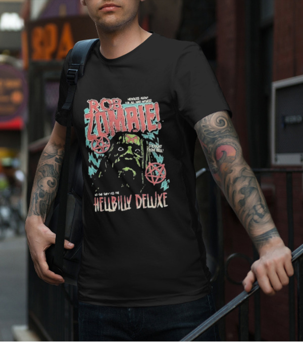 Rob Zombie Merciless Agony Hellbilly Deluxe Straight From Hell T-Shirt