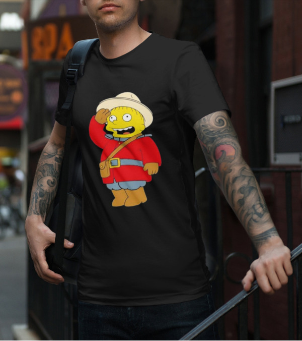 The Simpsons Ralph Mountie Canada Costume T-Shirt