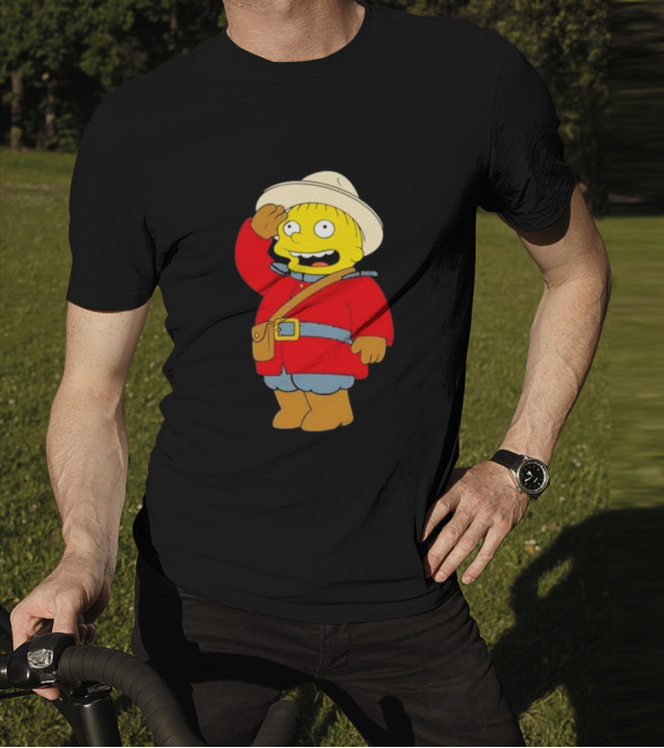 The Simpsons Ralph Mountie Canada Costume T-Shirt