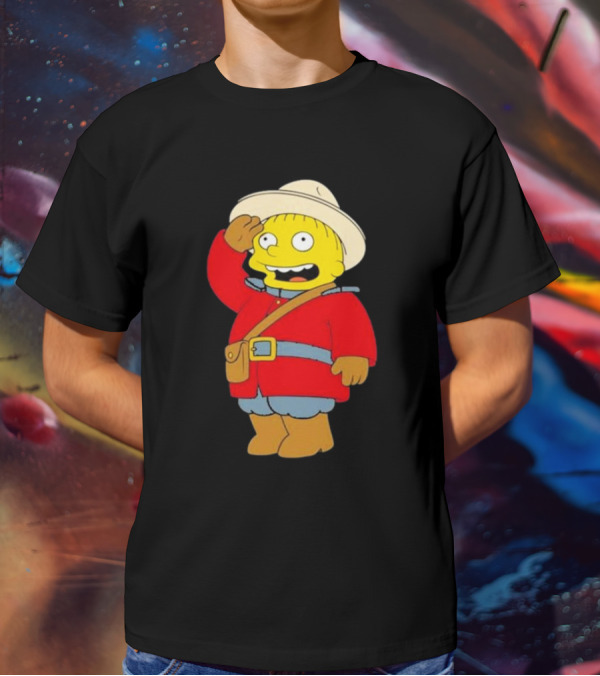 The Simpsons Ralph Mountie Canada Costume T-Shirt
