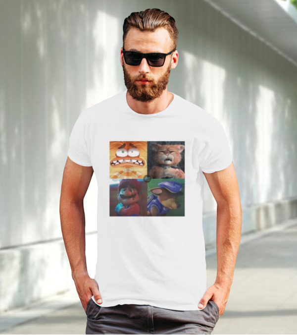 Panic Attack Anxiety Inside Out Puss In Boots Mario Paw Patrol Quartet T-Shirt