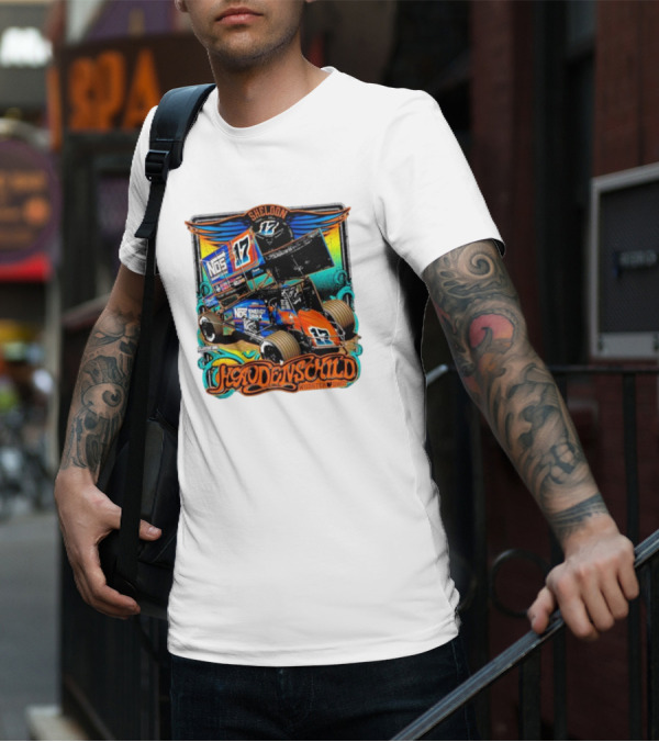 Sheldon Haudenschild NOS Energy Drink 17 Wooster Ohio Classic Ink Racing T-Shirt