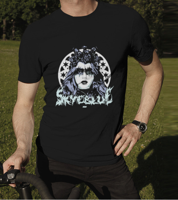 Skye Blue Choke Woman Roses Stars MDW T-Shirt