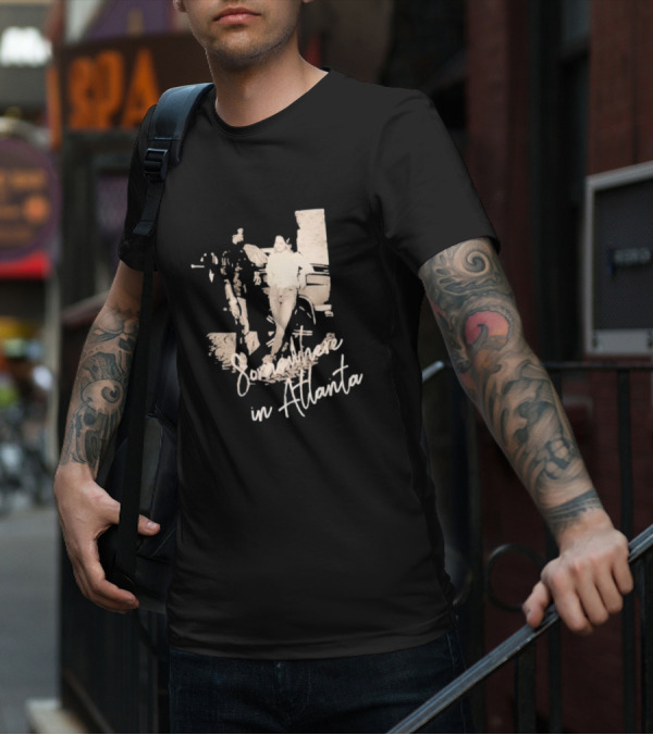 Somewhere In Atlanta Retro Car Scene T-Shirt