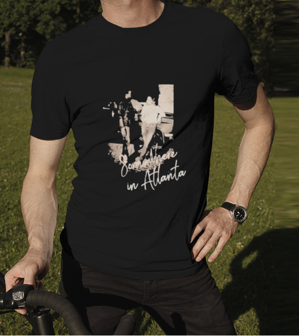 Somewhere In Atlanta Retro Car Scene T-Shirt