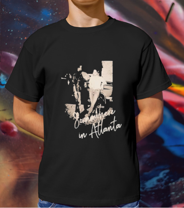 Somewhere In Atlanta Retro Car Scene T-Shirt
