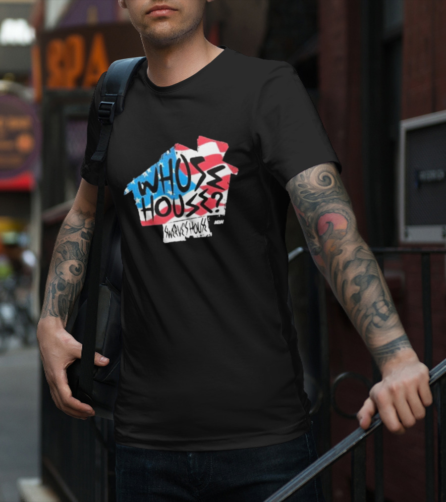 Swerve Strickland Whose House USA Stars And Stripes AEW T-Shirt