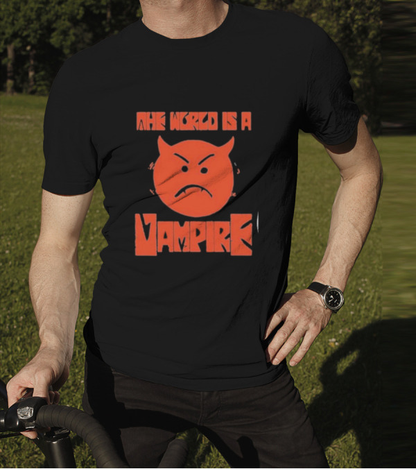 The World Is A Vampire Angry Red Devil Face T-Shirt