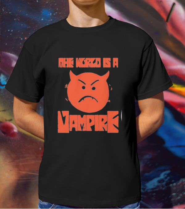 The World Is A Vampire Angry Red Devil Face T-Shirt