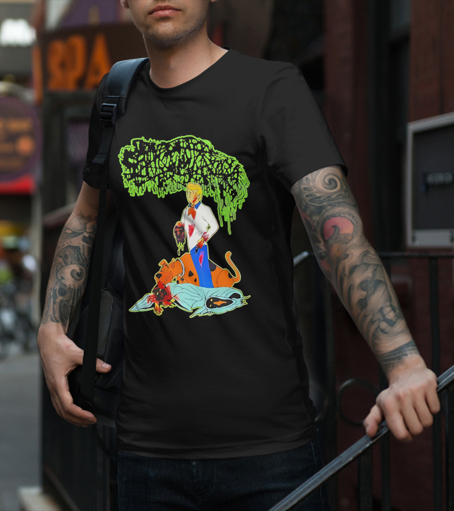 Sanguisugabogg Scooby Doo Fred Jones Horror Mashup T-Shirt