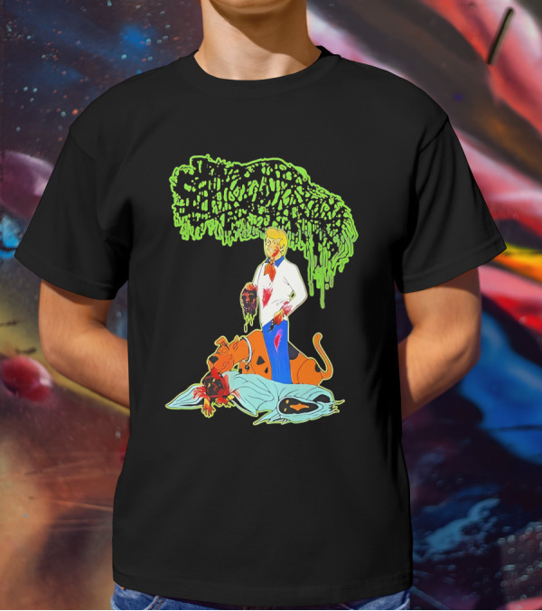 Sanguisugabogg Scooby Doo Fred Jones Horror Mashup T-Shirt