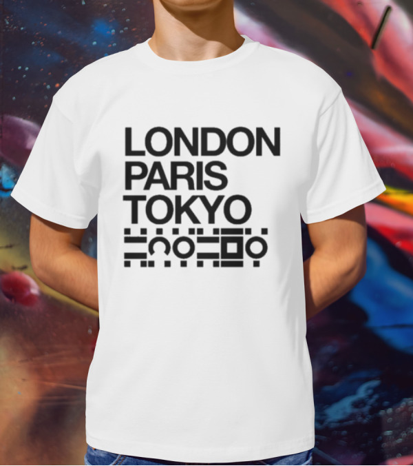LONDON PARIS TOKYO KRAKOA X-Men Quiet Council Kryptonian Language T-Shirt
