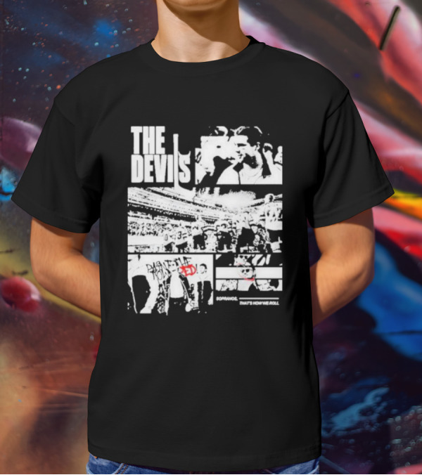 The Devils Sopranos That's How We Roll Comic-Style Collage T-Shirt