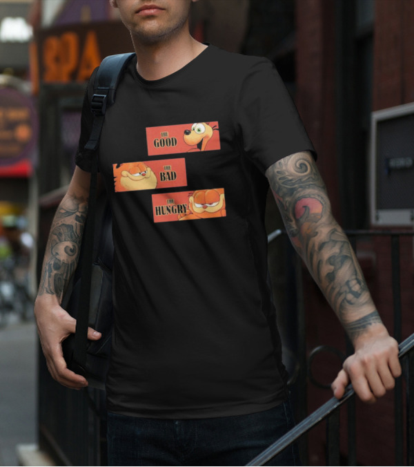 The Good The Bad The Hungry Garfield And Odie T-Shirt