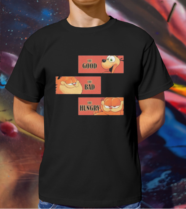 The Good The Bad The Hungry Garfield And Odie T-Shirt