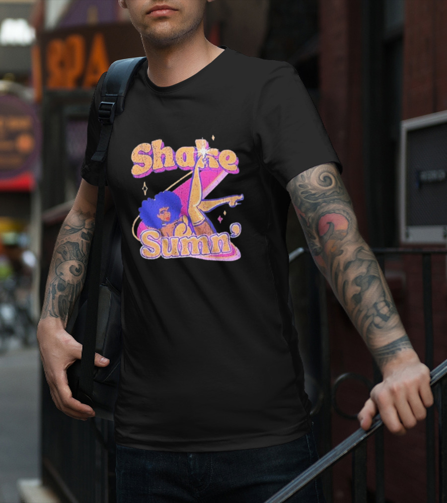 Zero Fatigue Shake Sumn Vibrant Retro Dance Vibes T-Shirt