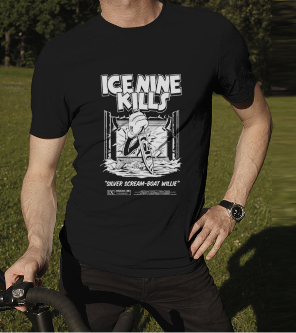 ICE NINE KILLS Silver Scream-Boat Willie IX Merchandise T-Shirt
