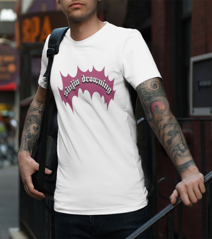 Sinjin Drowning Pink Burst T-Shirt