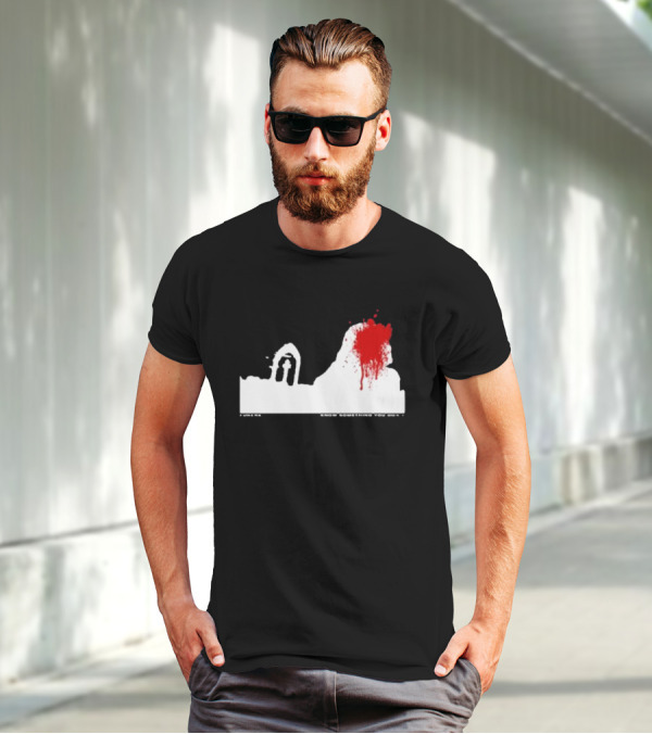 Siqaeda Funeral I Know Something You Don’t Red Splatter Archway Scene T-Shirt