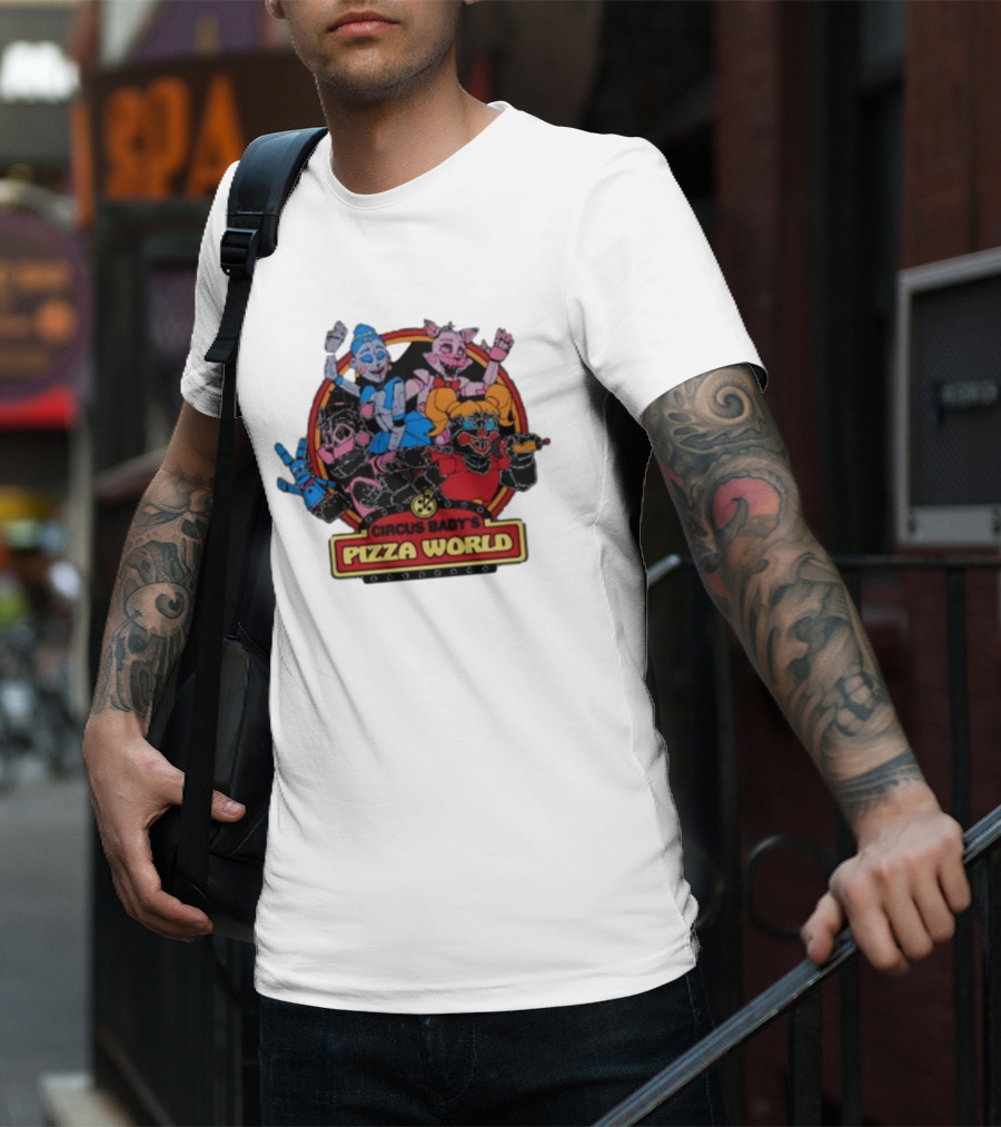 Circus Baby's Pizza World Sister Location Animatronic Characters T-Shirt