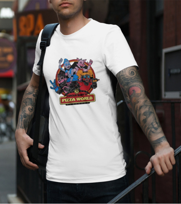 Circus Baby's Pizza World Sister Location Animatronic Characters T-Shirt