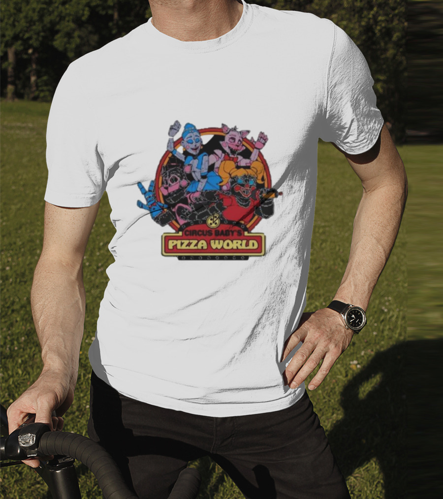 Circus Baby's Pizza World Sister Location Animatronic Characters T-Shirt