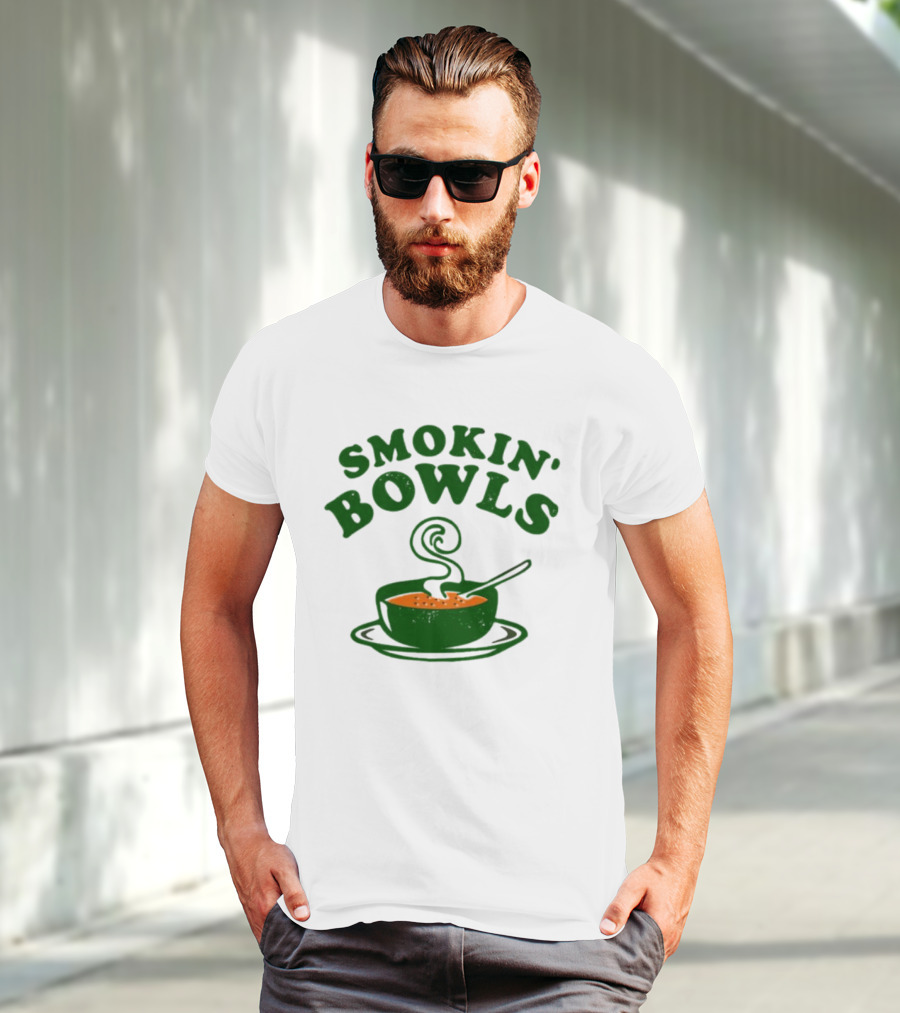 Smokin’ Bowls Soup With Spoon And Swirling Steam T-Shirt