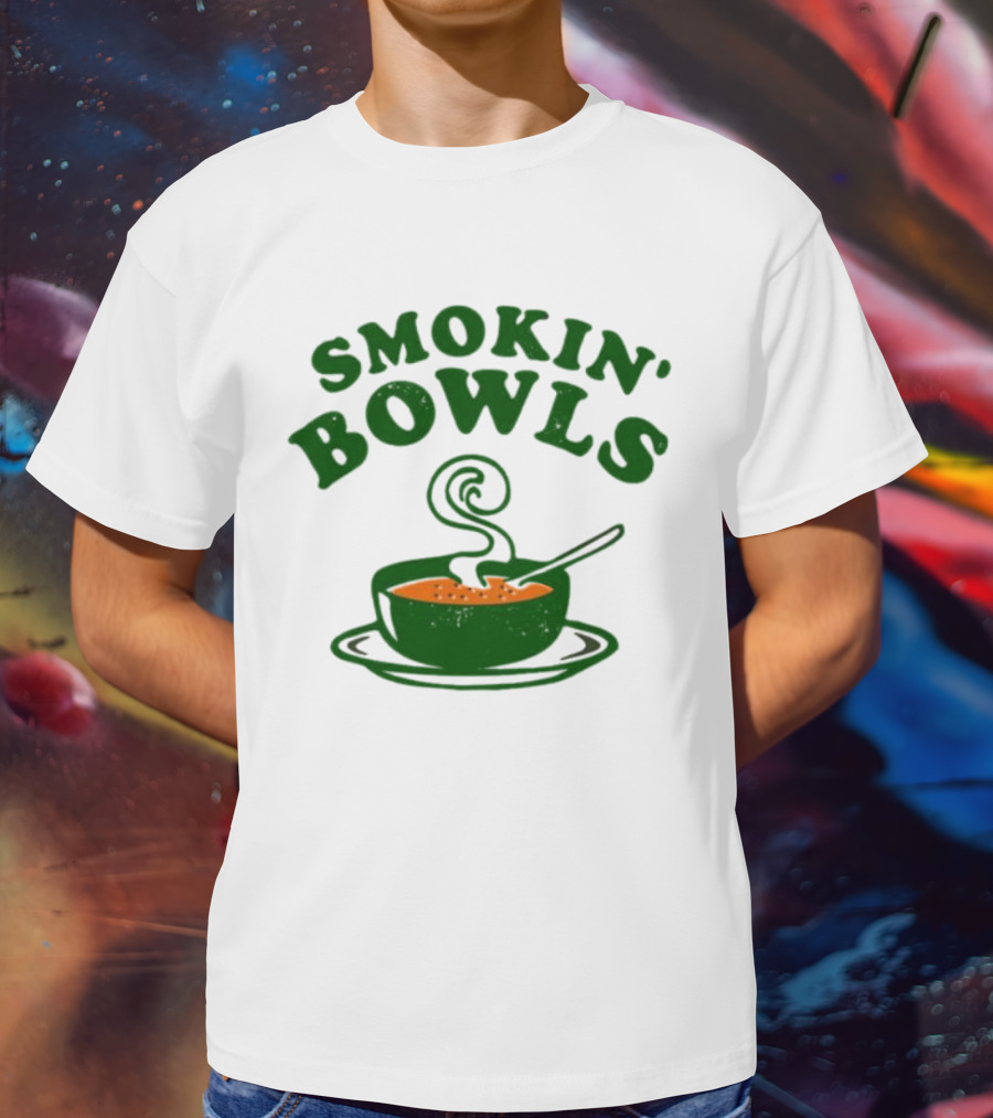 Smokin’ Bowls Soup With Spoon And Swirling Steam T-Shirt