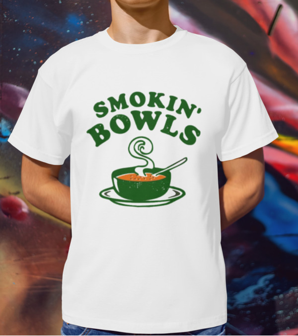 Smokin’ Bowls Soup With Spoon And Swirling Steam T-Shirt