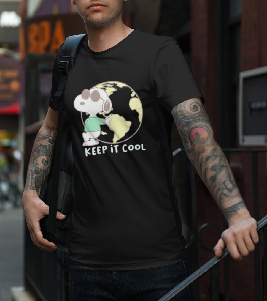 Snoopy Keep It Cool Earth Character T-Shirt