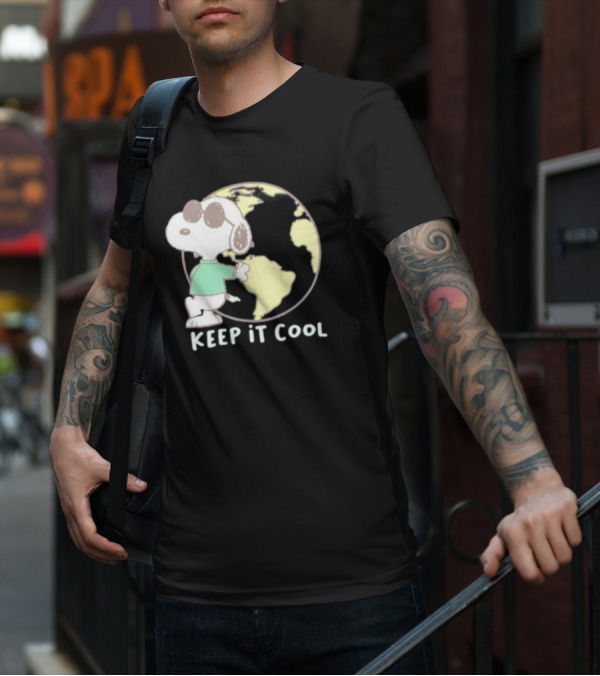 Snoopy Keep It Cool Earth Character T-Shirt