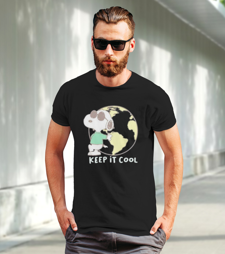 Snoopy Keep It Cool Earth Character T-Shirt