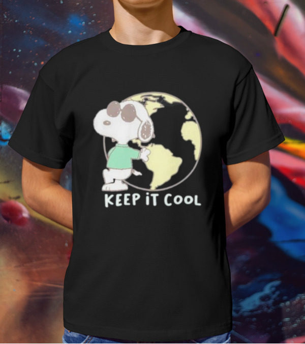 Snoopy Keep It Cool Earth Character T-Shirt