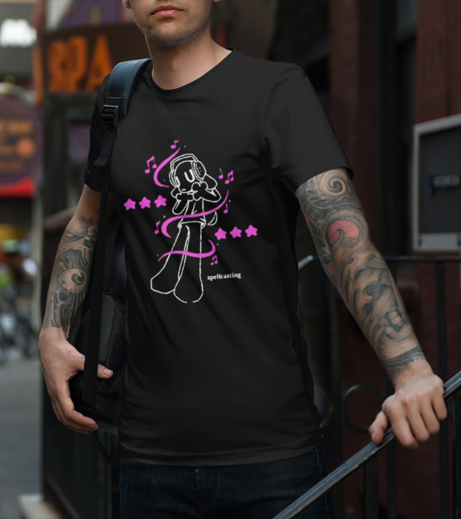 Spellcasting Doodle Dog Musical Magic T-Shirt