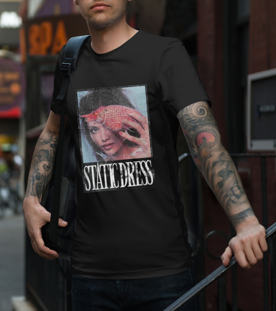 Static Dress Fish Net Mask T-Shirt
