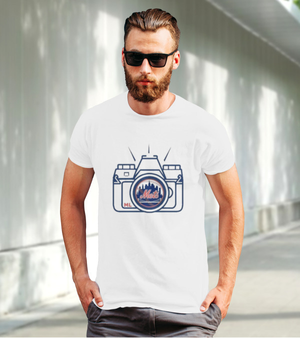 Mets Marc Levine ML Camera T-Shirt