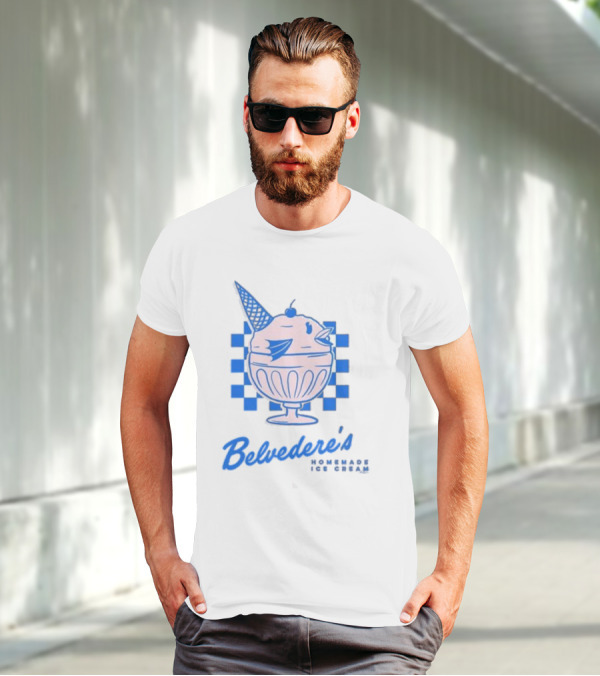 Belvedere's Homemade Ice Cream Vanilla Fish Cone T-Shirt